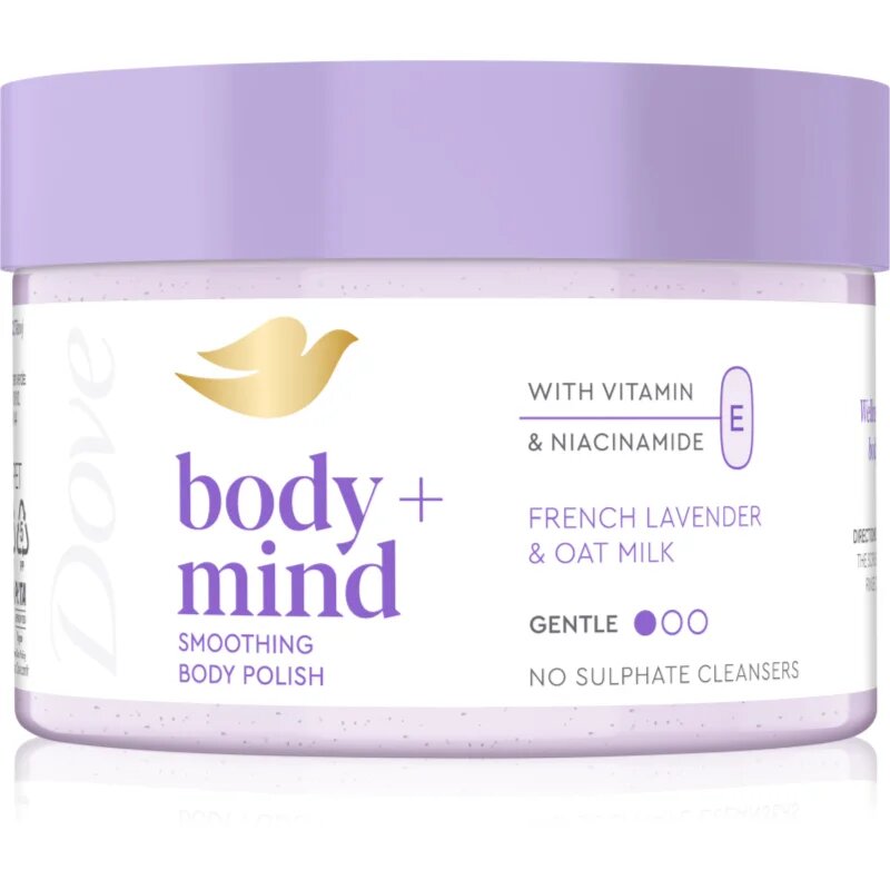 Dove French Lavender & Oat Milk пилинг за тяло 295 мл.