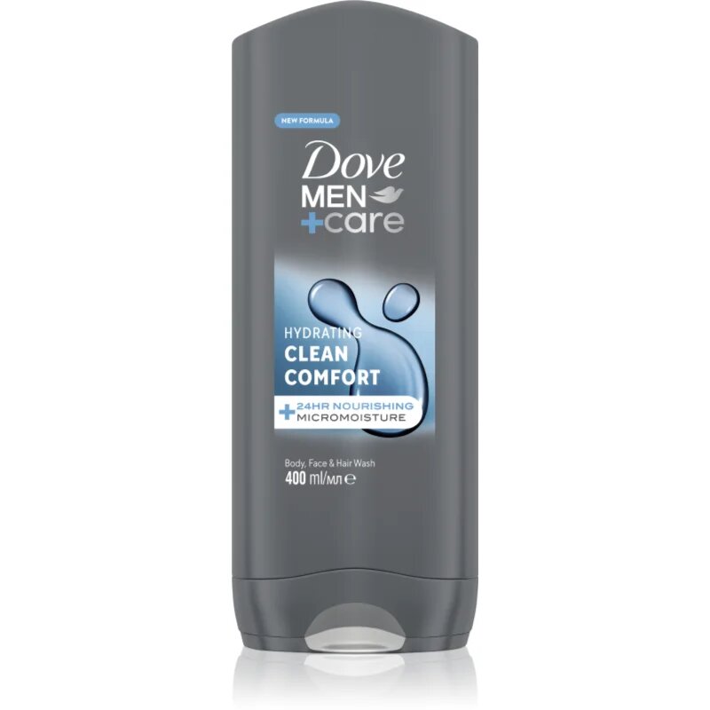 Dove Men+Care Clean Comfort душ гел за лице тяло и коса 400 мл.