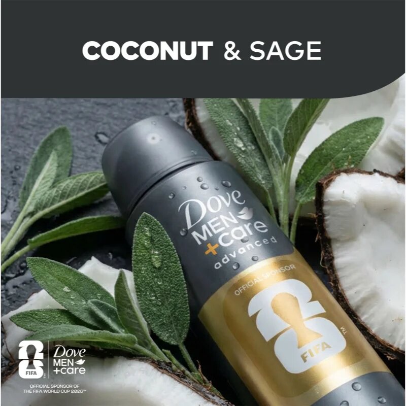 Dove Men+Care FIFA Active Comfort антиперспирант спрей за мъже 150 мл.