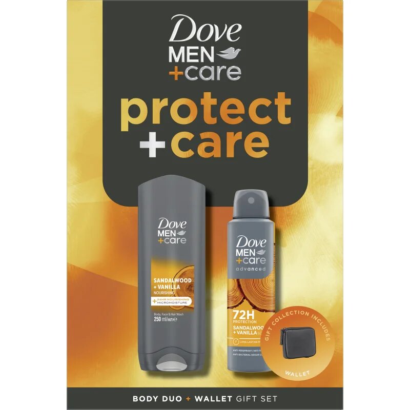 Dove Men+Care Sandalwood&Vanilla подаръчен комплект за мъже