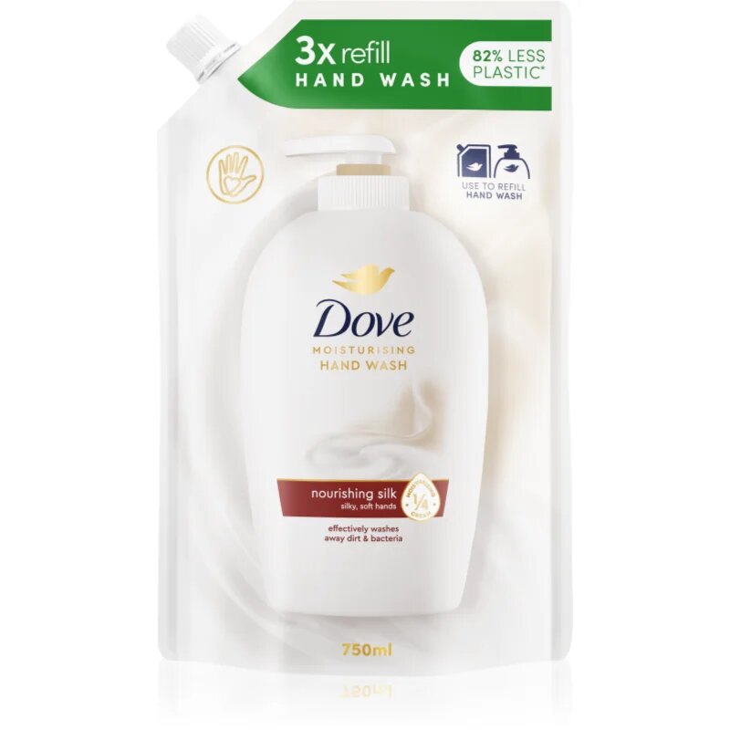 Dove Moisturizing Hand Wash Nourishing Silk течен сапун пълнител 750 мл.