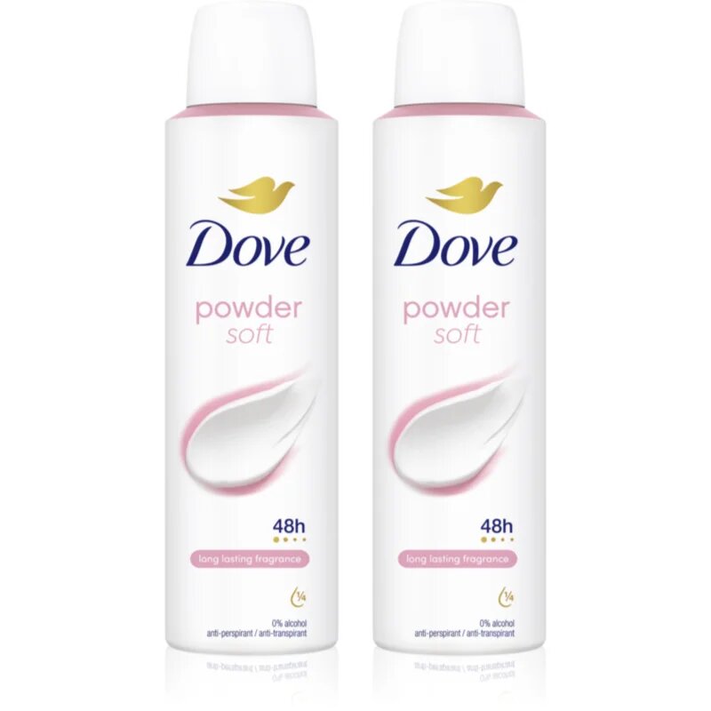 Dove Powder Fresh антиперспирант спрей 2x150 мл.