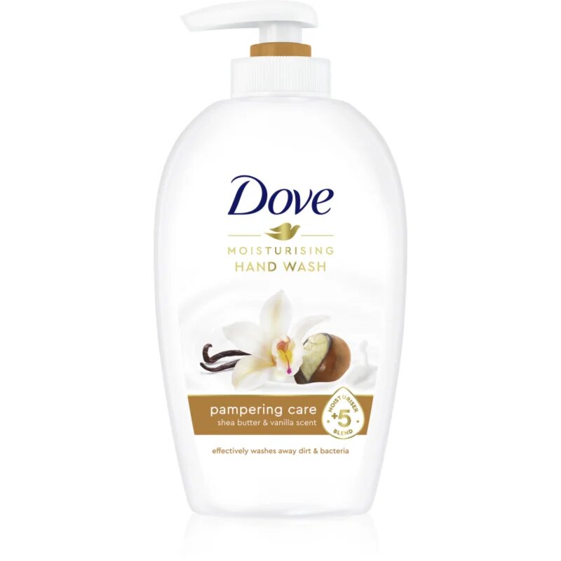 Dove Purely Pampering Shea Butter течен сапун с дозатор масло от шеа и ванилия 250 мл.