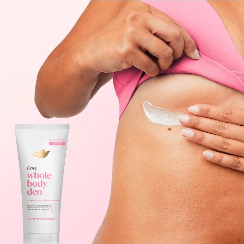Dove Raspberry & Rose крем-дезодорант за тяло 75 мл.