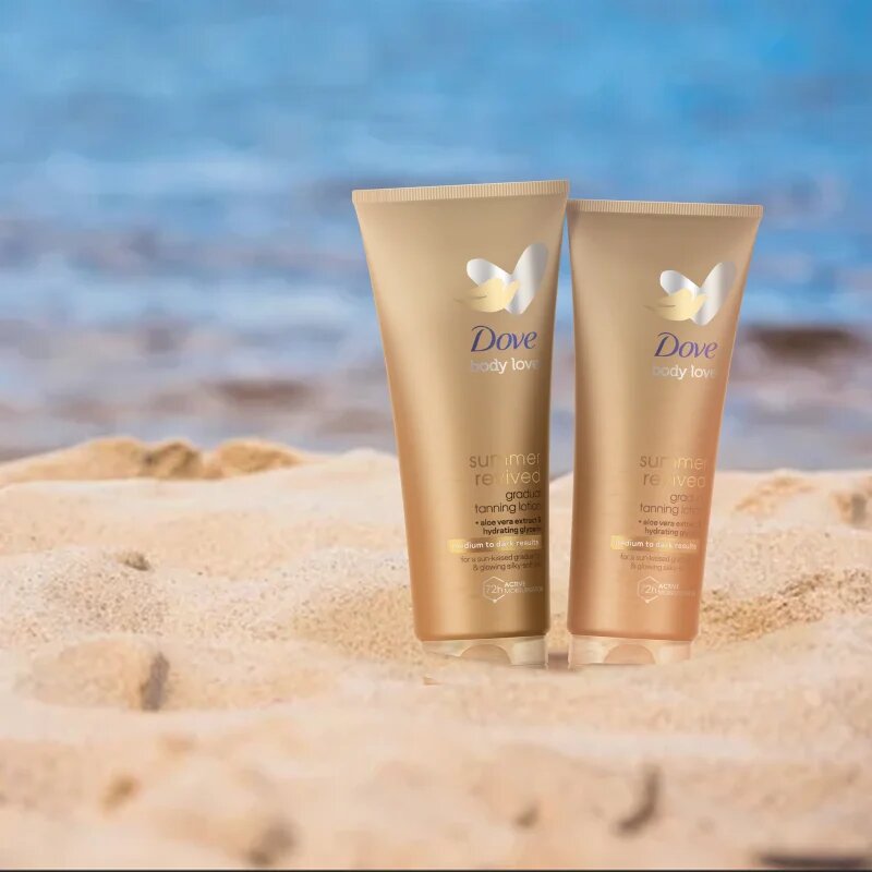 Dove Summer Revived автобронзант мляко за тяло цвят Medium to Dark 200 мл.