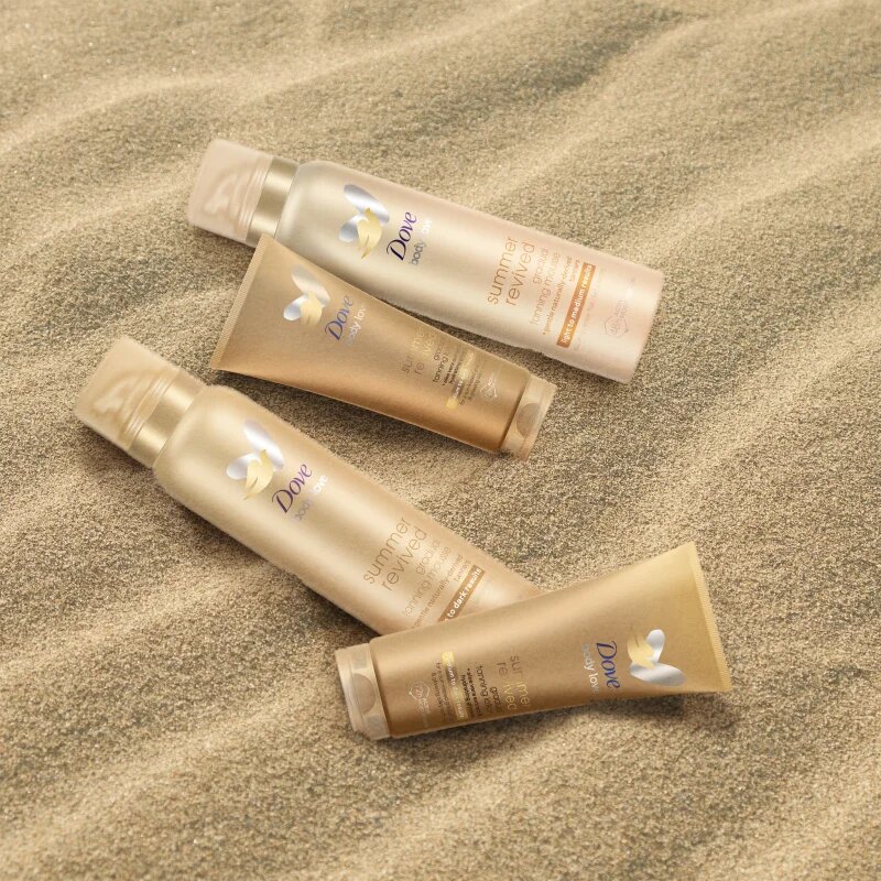 Dove Summer Revived автобронзант мляко за тяло цвят Medium to Dark 200 мл.