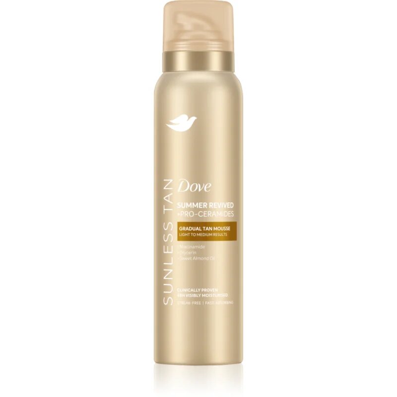 Dove Sunless Tan автобронзант-мус цвят Light to Medium 150 мл.
