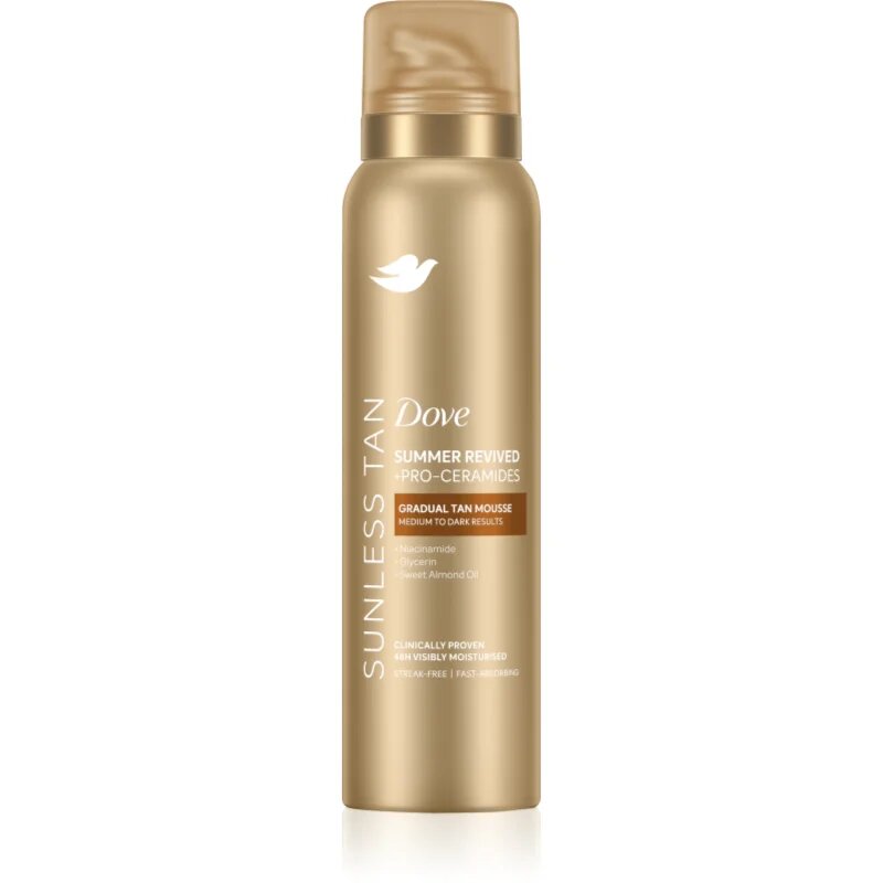 Dove Sunless Tan автобронзант-мус цвят Medium to Dark 150 мл.
