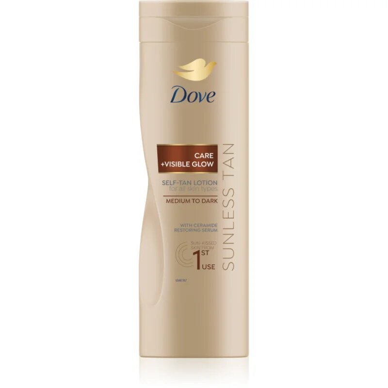 Dove Sunless Tan бронзиращ лосион цвят Dark 400 мл.