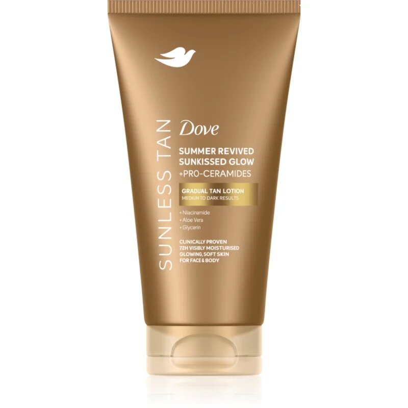 Dove Sunless Tan бронзиращ лосион цвят Dark 75 мл.