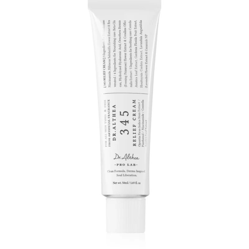 Dr. Althea 345 Relief Cream успокояващ и подхранващ крем за чувствителна кожа на лицето 50 мл.
