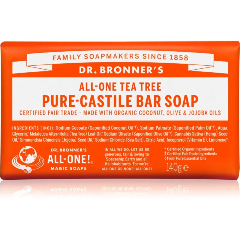 Dr. Bronner’s Tea Tree твърд сапун 140 гр.