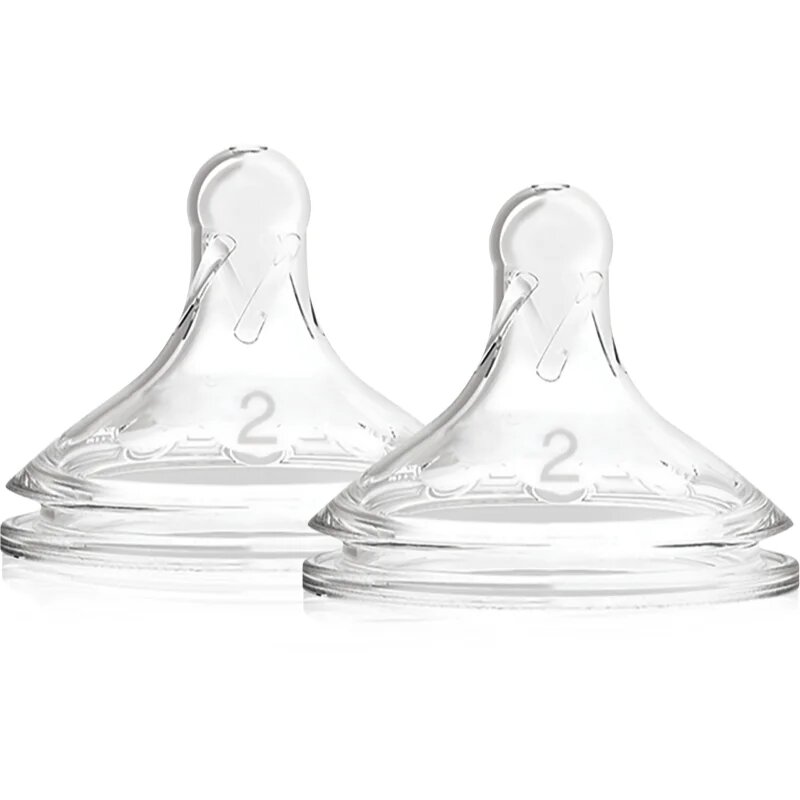 Dr. Brown's Options+ Wide-Neck Level 2 биберон за шише 3 m+ 2 бр.