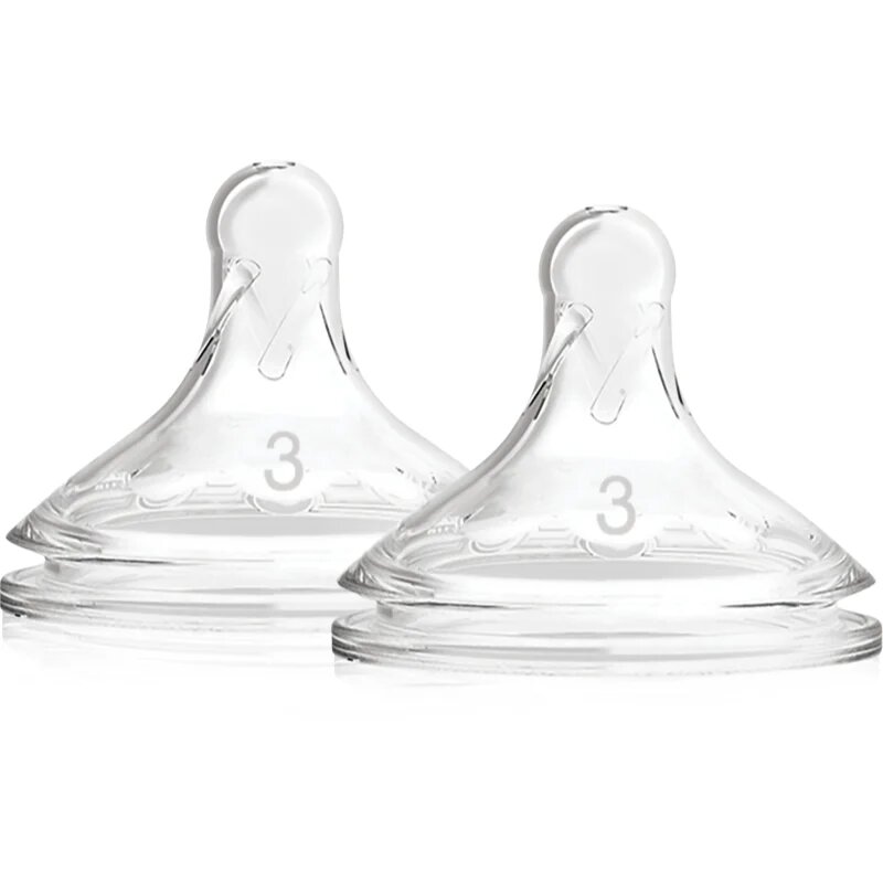 Dr. Brown's Options+ Wide-Neck Level 3 биберон за шише 6 m+ 2 бр.