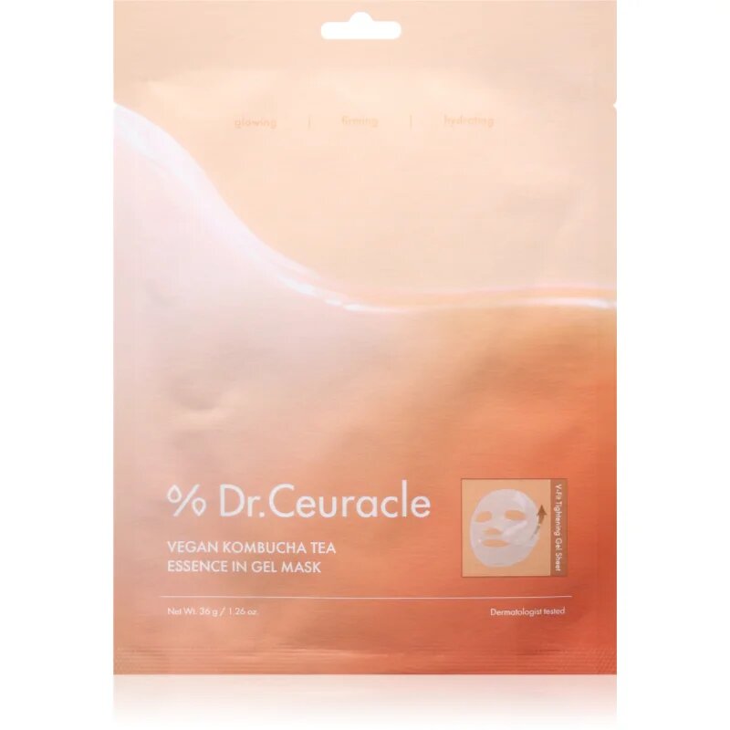 Dr.Ceuracle Vegan Kombucha Tea Essence Gel Mask подхранваща платнена маска с гел текстура 36 гр.