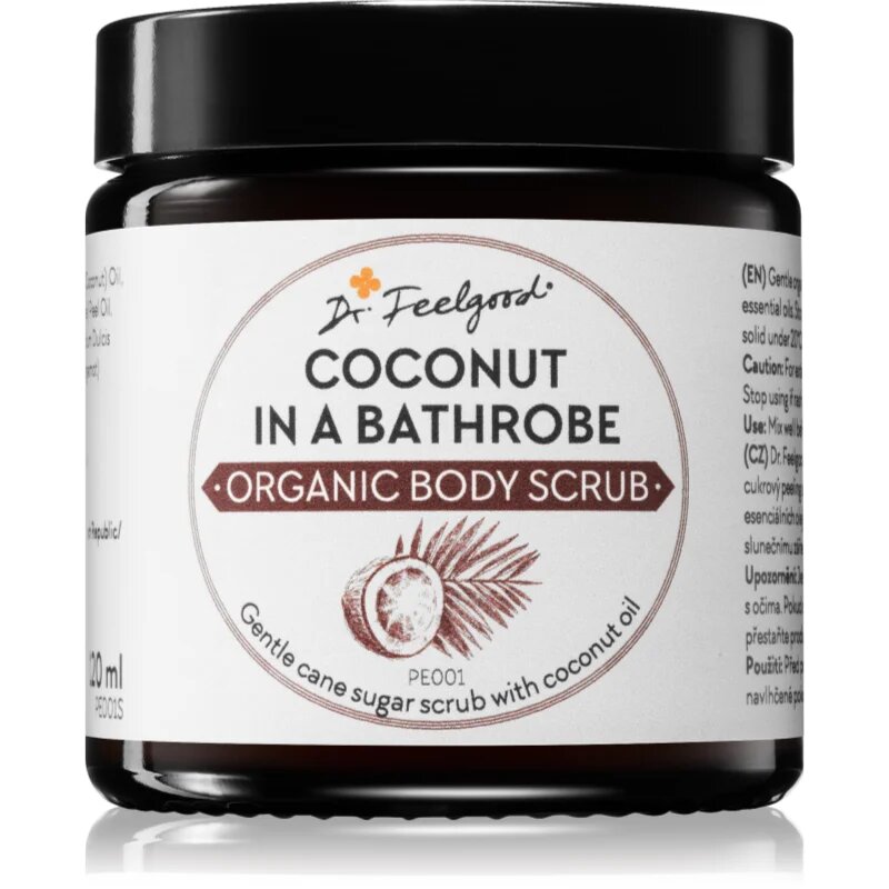 Dr. Feelgood Organic Coconut in a Bathrobe захарен пилинг с кокосово масло 120 мл.