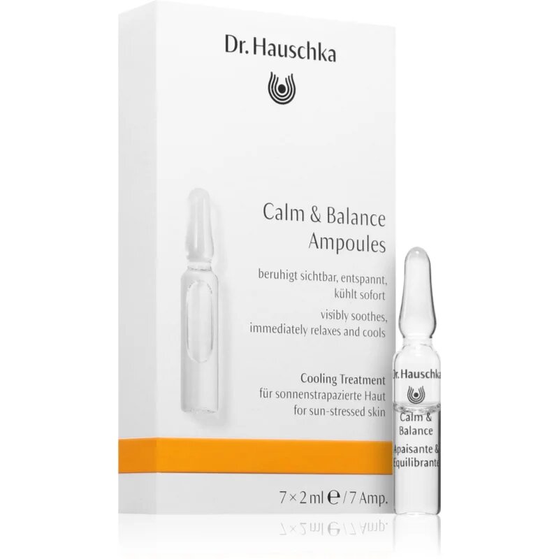 Dr. Hauschka Facial Care Calm & Balance интензивна изглаждаща грижа за чувствителна кожа на лицето 7x2 мл.