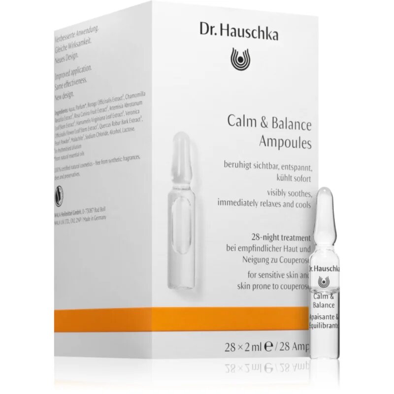 Dr. Hauschka Facial Care интензивна изглаждаща грижа за чувствителна кожа на лицето 28x2 мл.