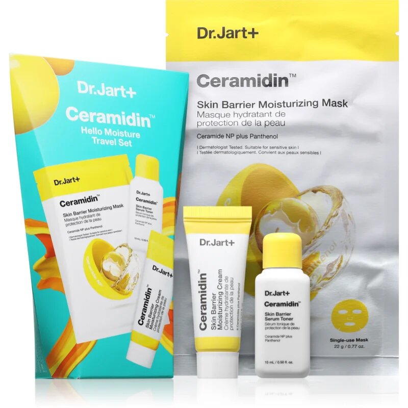 Dr. Jart+ Ceramidin™ Hello Moisture Travel Set комплект за пътуване възстановяващ кожната бариера