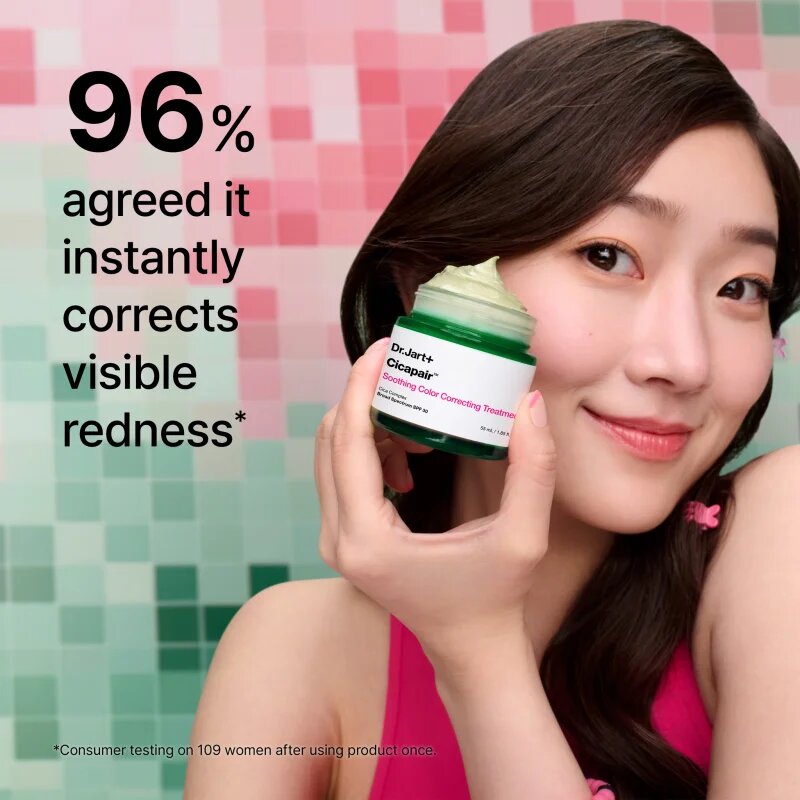 Dr. Jart+ Cicapair™ Soothing Color Correcting Treatment SPF 30 интензивен крем намаляващ зачервяването на кожата SPF 30 30 мл.