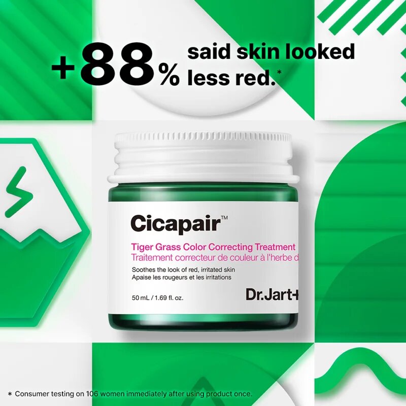 Dr. Jart+ Cicapair™ Tiger Grass Color Correcting Treatment интензивен крем намаляващ зачервяването на кожата 15 мл.