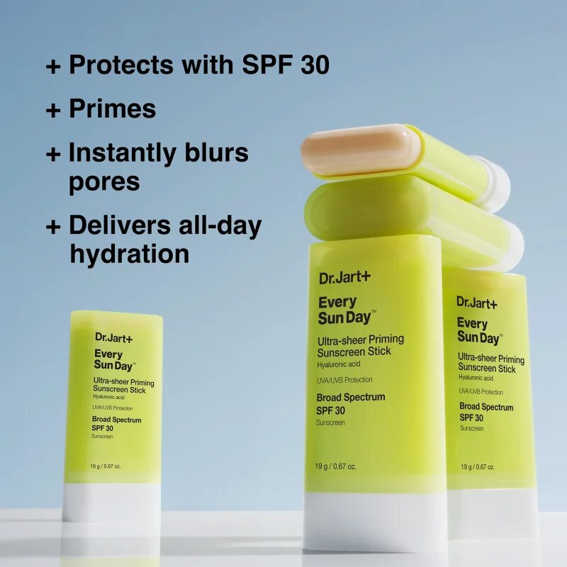 Dr. Jart+ Every Sun Day™ Ultra-Sheer Priming Sunscreen Stick SPF30 слънцезащитен крем в стик SPF 30 19 гр.