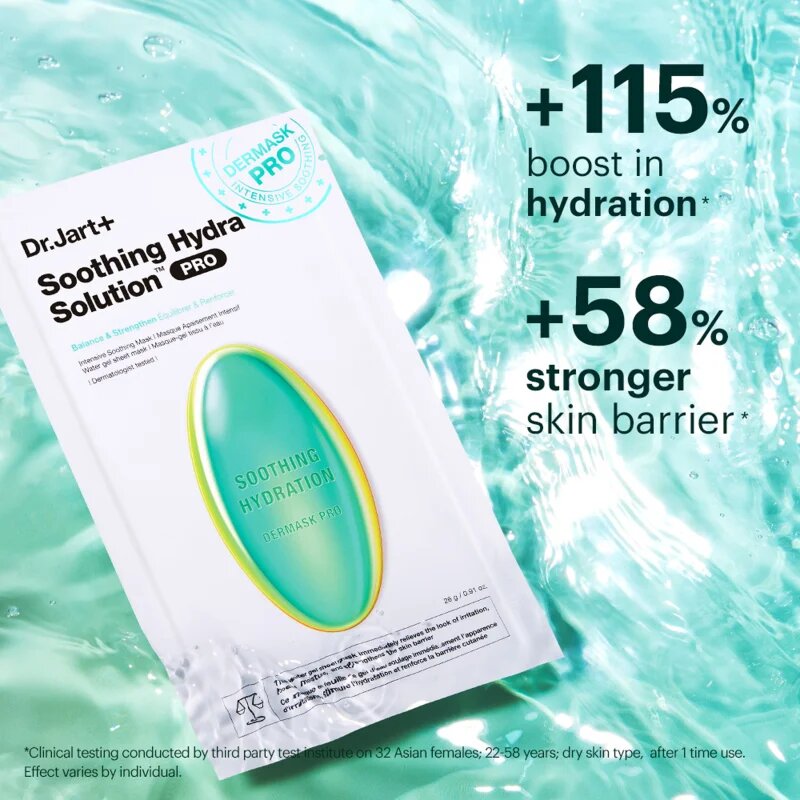 Dr. Jart+ Soothing Hydra Solution™ Intensive Soothing Mask Детоксикираща и хидратираща маска за лице 26 гр.