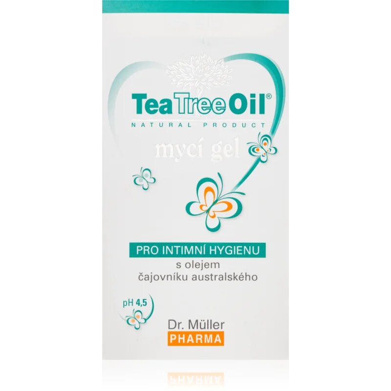Dr. Müller Tea Tree Oil For intimate hygiene гел за интимна хигиена с екстракт от чаено дърво 200 мл.