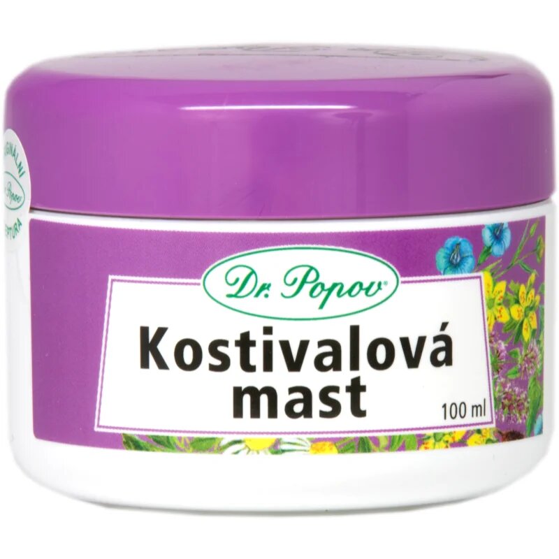 Dr. Popov Herbal ointments Comfrey масажен крем за мускули стави и сухожилия 100 мл.