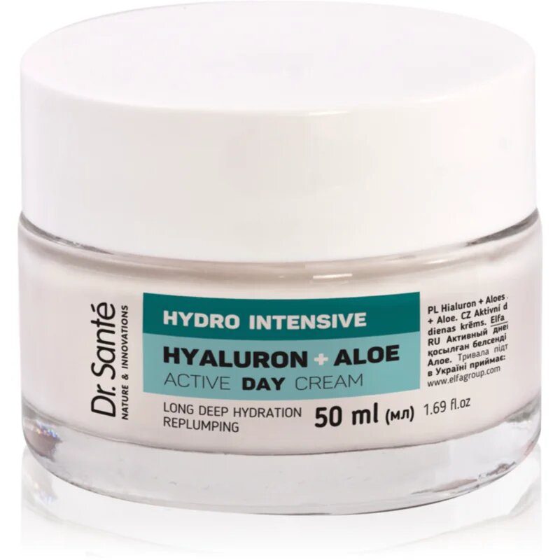 Dr. Santé Hydro Intensive Hyaluron + Aloe дневен крем с алое вера 50 мл.