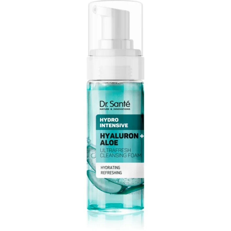 Dr. Santé Hydro Intensive Hyaluron + Aloe хидратираща почистваща пяна за всички типове кожа на лицето 150 мл.