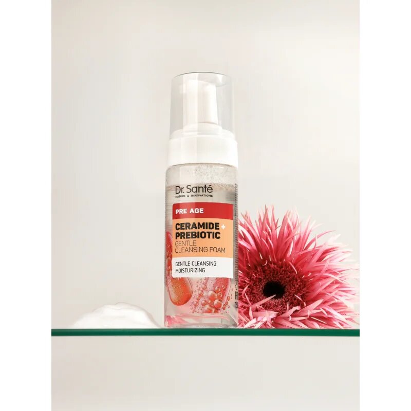 Dr. Santé Pre Age Ceramide + Prebiotic почистваща пяна за зряла кожа 150 мл.