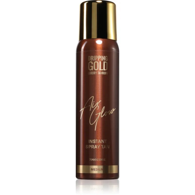 Dripping Gold Air Glow Instant Spray Tan автобронзиращ спрей цвят Medium 75 мл.