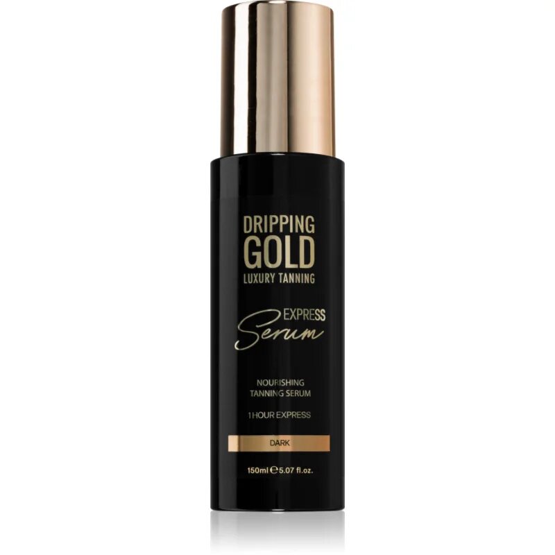 Dripping Gold Express Tanning Serum бронзиращ продукт за тяло цвят Dark 150 мл.