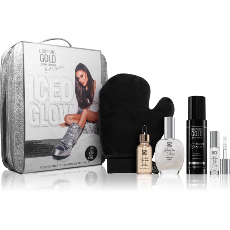 Dripping Gold Iced Glow подаръчен комплект за тяло и лице 5 бр.