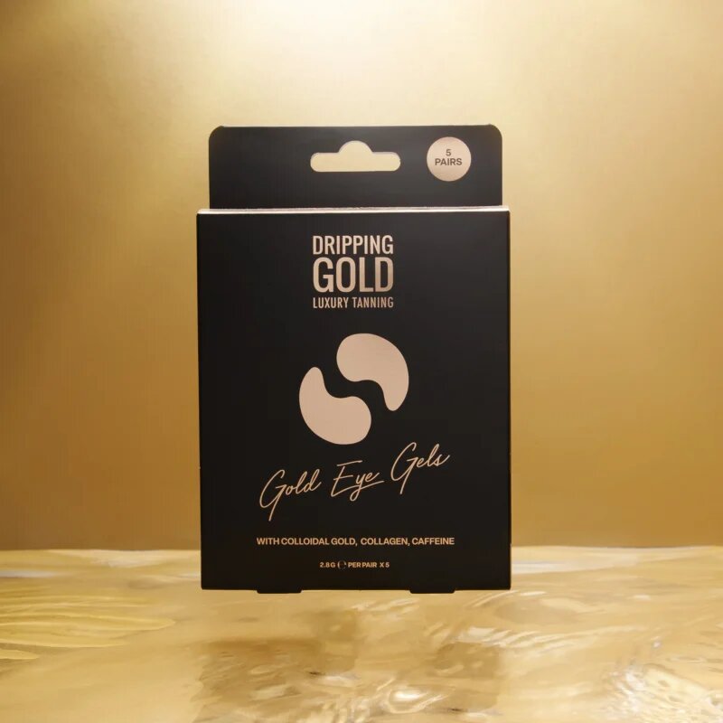 Dripping Gold Luxury Tanning Eye Gels стягащи възглавнички с гел за подочната зона с хидратиращ ефект 5 бр.