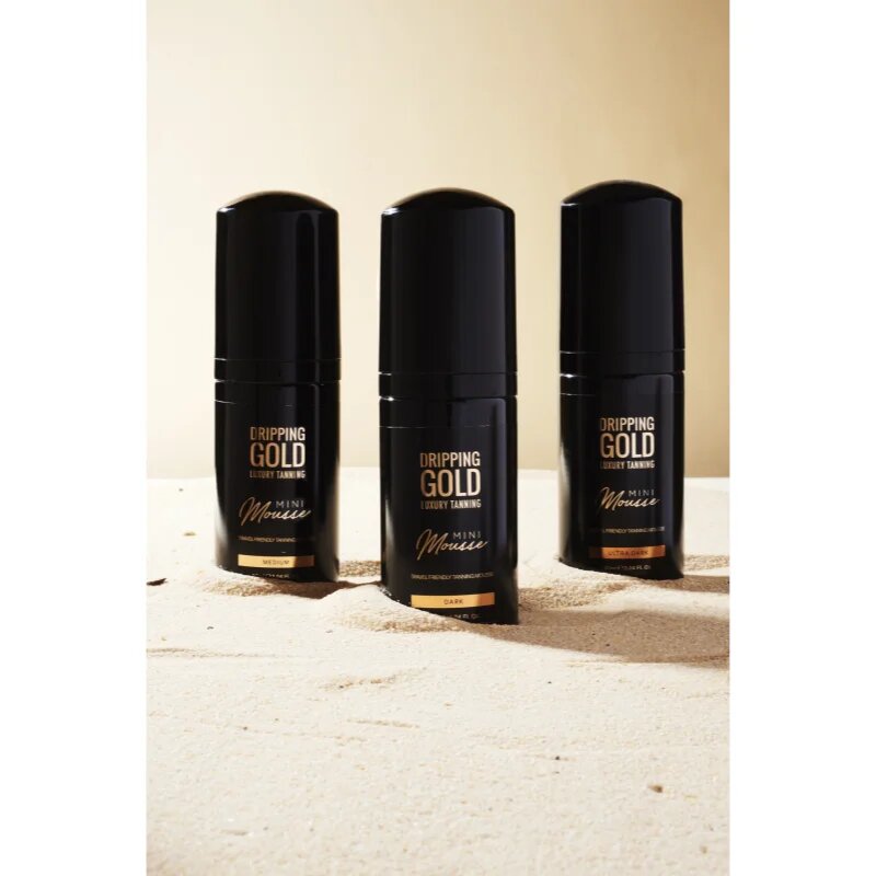 Dripping Gold Luxury Tanning Mini Mousse автобронзираща пяна за лице и тяло цвят Medium 90 мл.