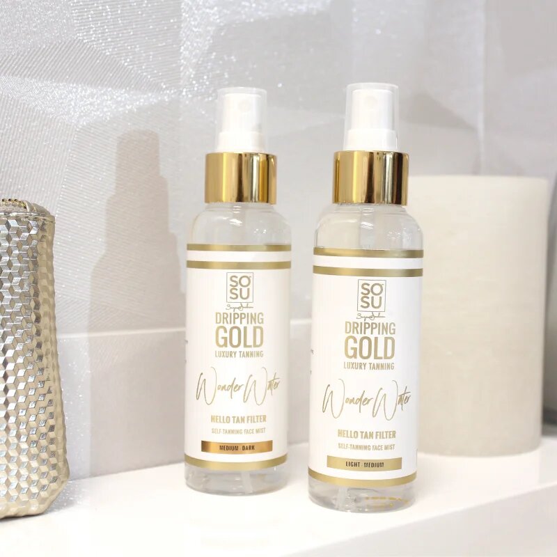 Dripping Gold Wonder Water Hello Tan автобронзираща мъгла за лице Medium - Dark 100 мл.