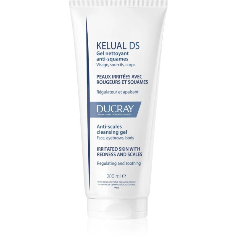 Ducray Kelual DS Anti-Scales Cleansing Gel почистващ гел за лющеща се и раздразнена кожа 200 мл.