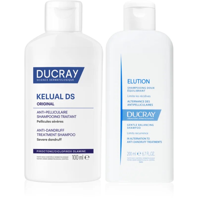 Ducray Kelual DS комплект за себореен дерматит и сериозни състояния на пърхот