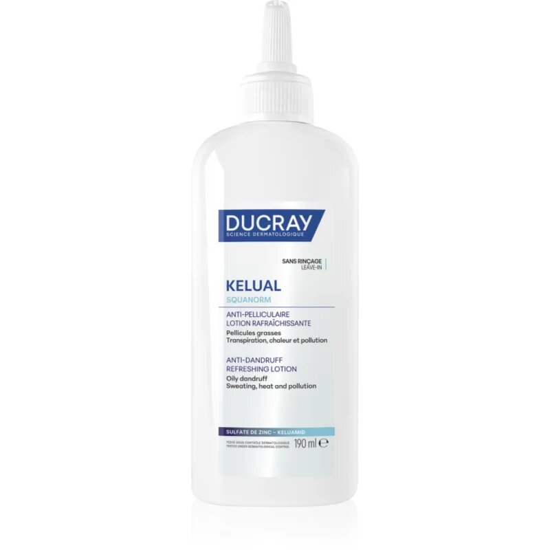 Ducray Kelual Squanorm Fresh Control Lotion разтвор против пърхот 190 мл.