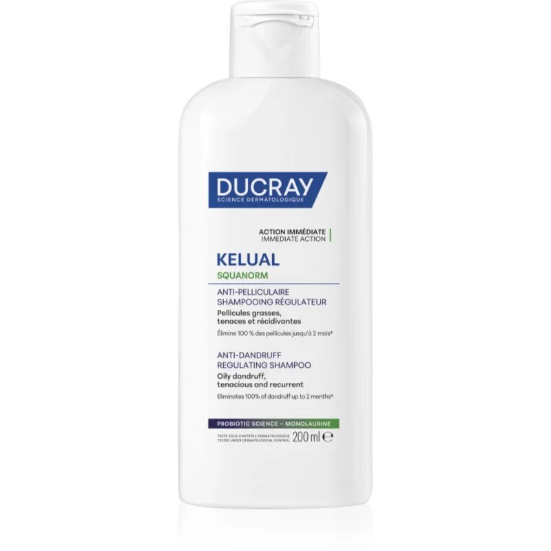 Ducray Kelual Squanorm Regulating Treatment Shampoo Oily Dandruff шампоан против мазен пърхот 200 мл.