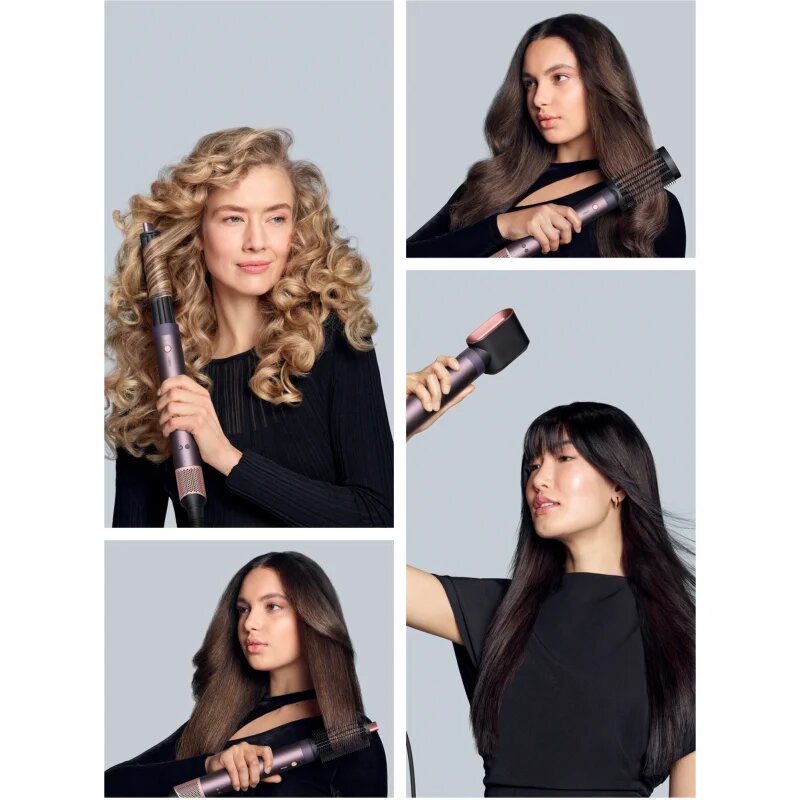 Dyson Airwrap Co-anda2x HS09 T1/T2 Jasper Plum multistyler За коса Straight + Wavy 1 бр.