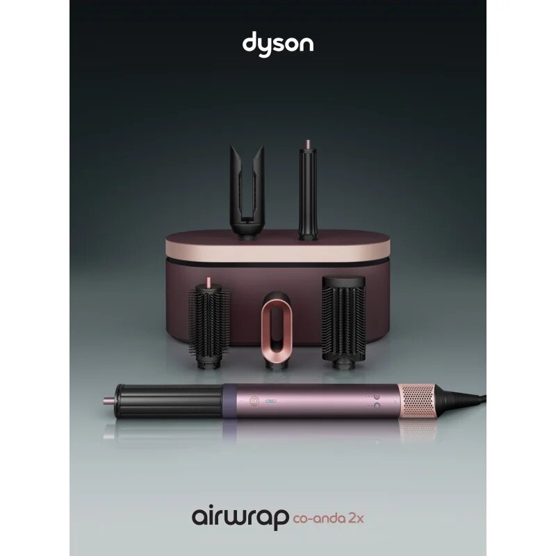 Dyson Airwrap Co-anda2x HS09 T1/T2 Jasper Plum multistyler За коса Straight + Wavy 1 бр.