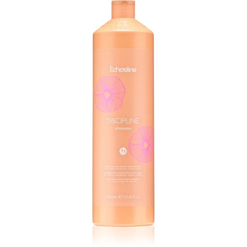 Echosline Discipline Shampoo изглаждащ шампоан за непокорна коса 1000 мл.