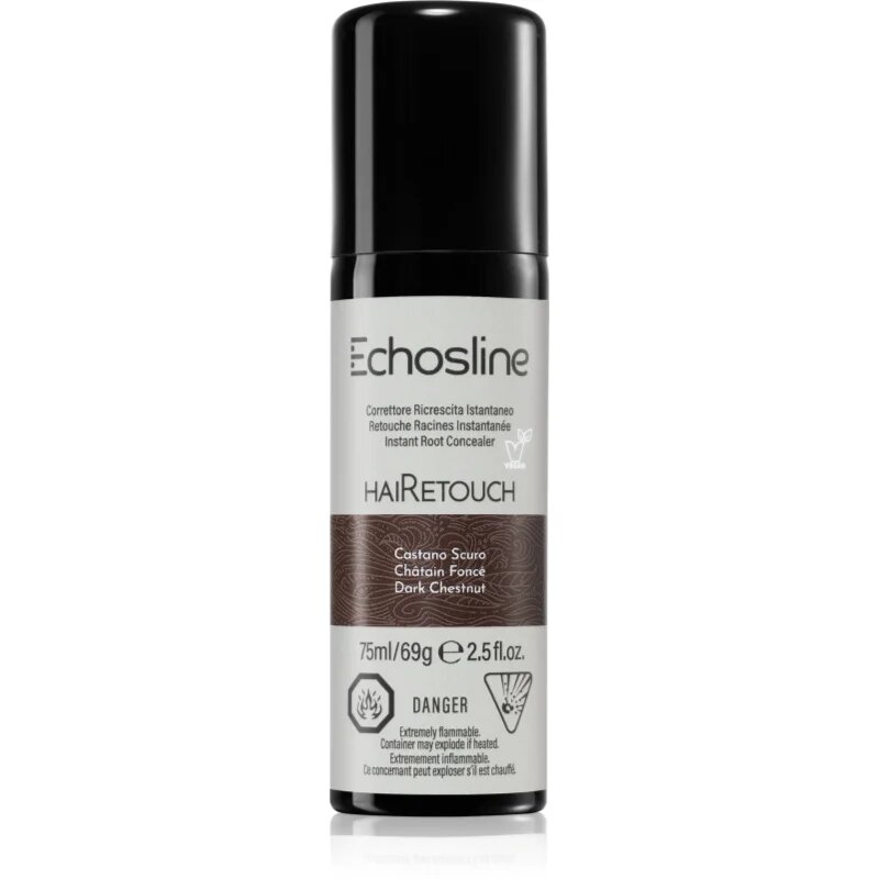 Echosline Hairetouch Hairtouch спрей за мигновено прикриване на израснала коса Dark Chestnut 75 мл.