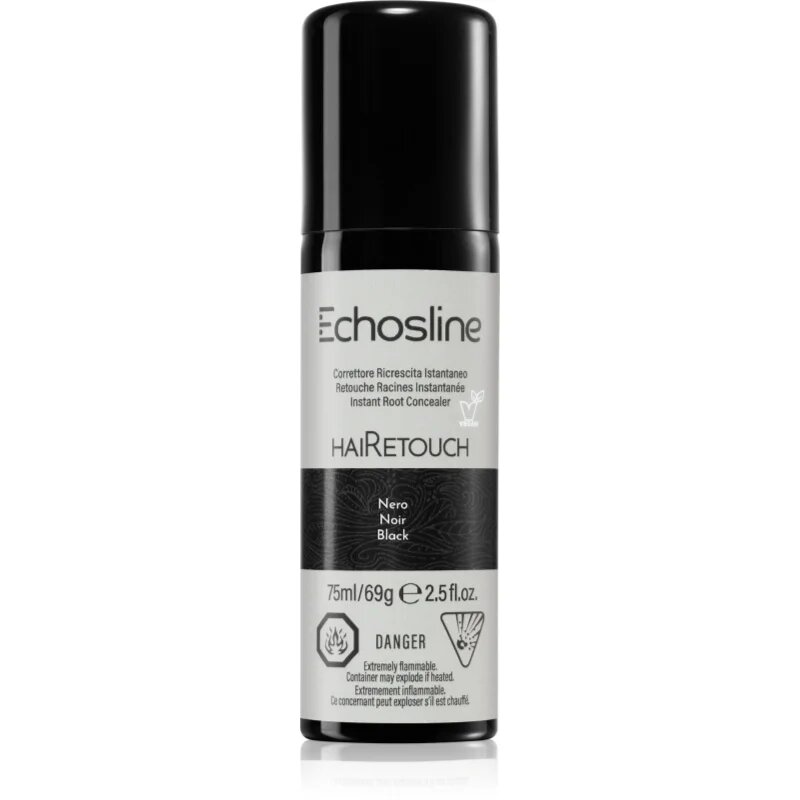 Echosline Hairetouch Hairtouch спрей за мигновено прикриване на израснала коса цвят Black 75 мл.