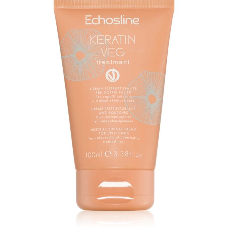 Echosline Keratin veg Treatment крем за цъфтяща коса 100 мл.