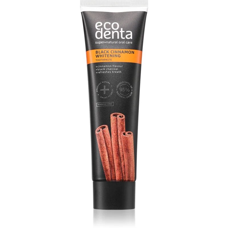Ecodenta Black Cinnamon Whitening избелваща паста за зъби с канела 100 мл.