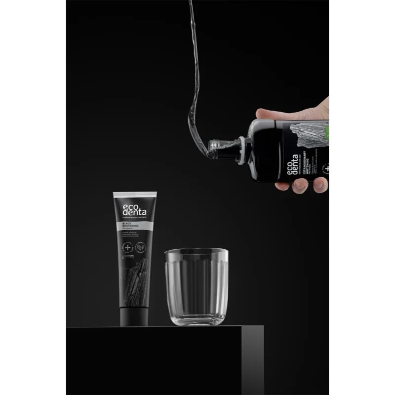 Ecodenta Expert Black Whitening черна избелваща паста за зъби без флуорид 100 мл.